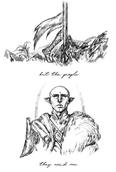 I would not have you see what I become ?mini comic part II #dragonageinquisition #dragonage #solas 