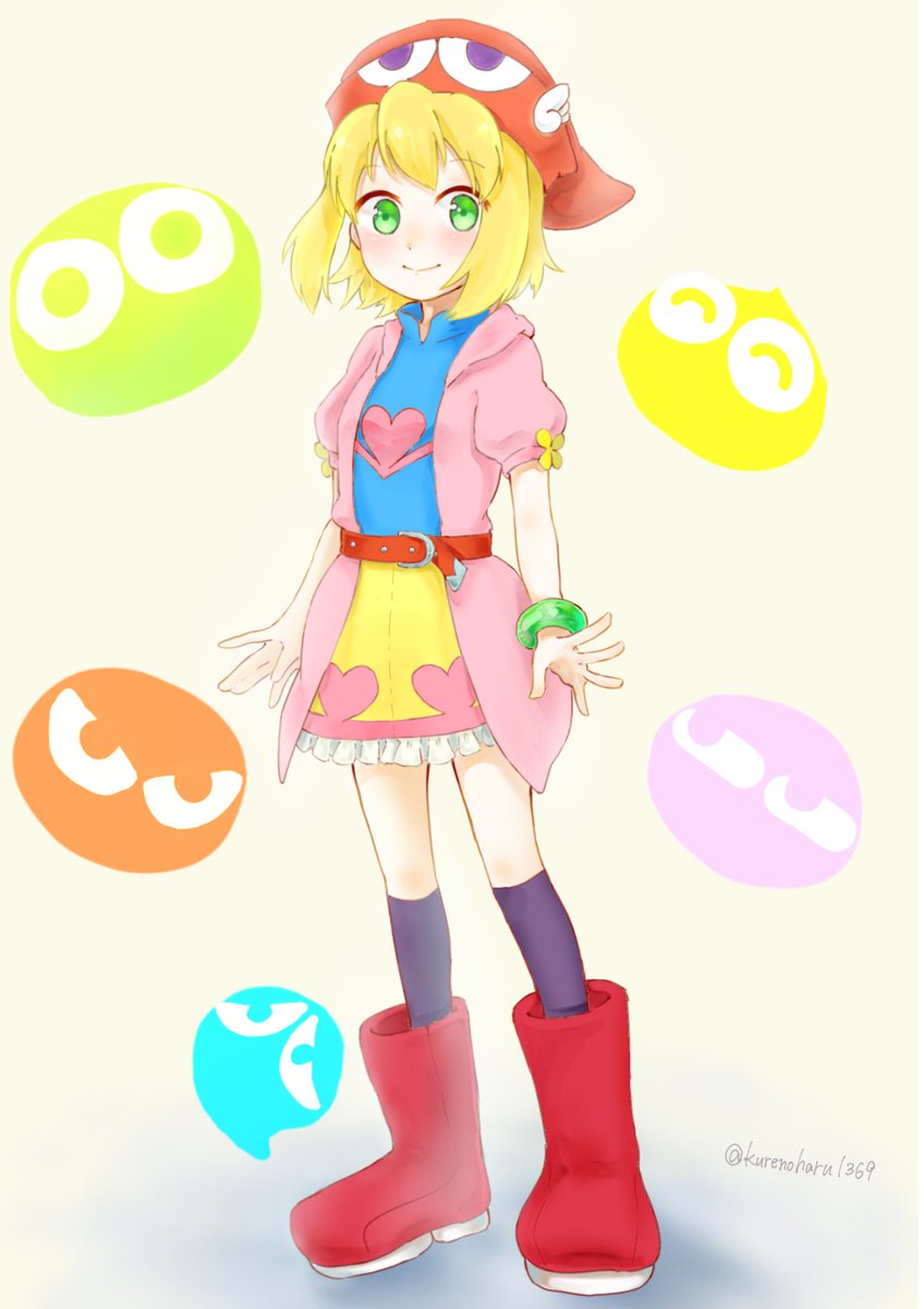 春ひよ ぷよぷよ アミティ アミティ生誕祭 アミティ生誕祭18 お絵描きさんと繋がりたい アミティ お誕生日おめでとうッヾ ﾉ 服のデザインは ちょっぴりオリジナルです T Co Nw9pobdfrm Twitter