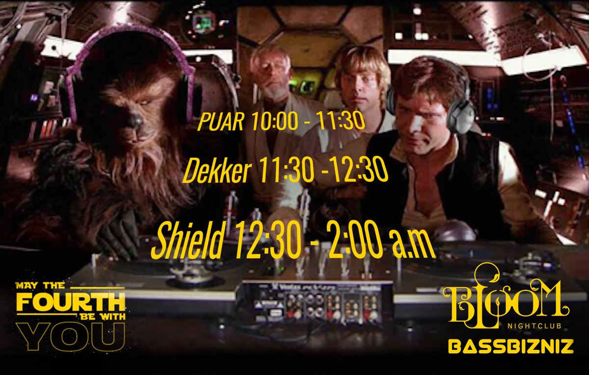 Happy #StarWarsDay2018! #MayTheFourthBeWithYou all! ✨

Earlybirds have sold out but luckily for you, we've released another stack of advance $10 tickets as a May The Fourth special! $15 at the door.🌌🚀

FB Event Page + Tickets --> facebook.com/events/7372666…