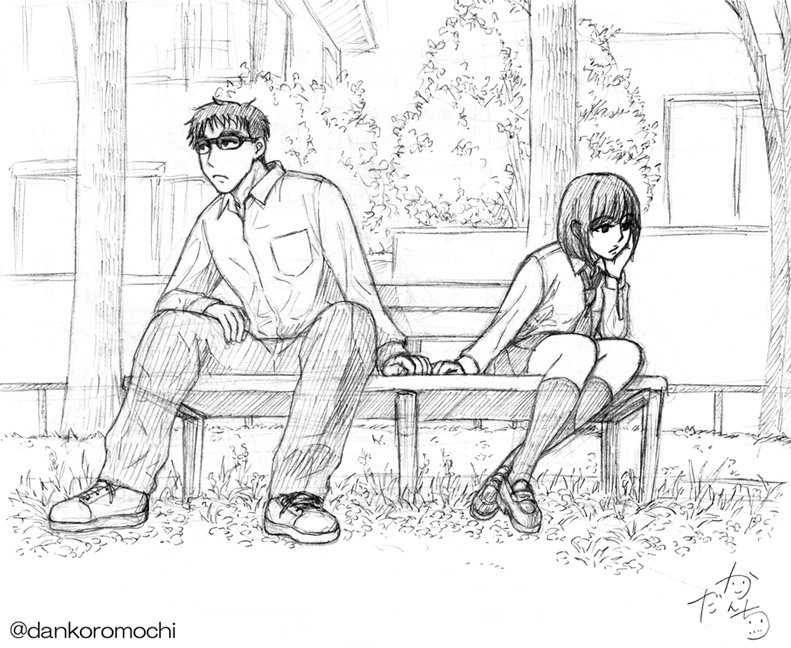【練習絵】まだ、それは早いかな

２枚目はセリフつき。 