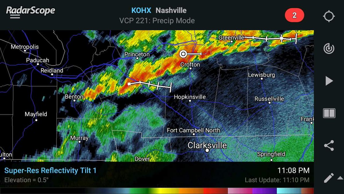 DavidPowellwx1's tweet photo. A few storms are developing across western Ky. None are severe but they may be fairly noisy as they move through. https://t.co/oYeu0FaOdR