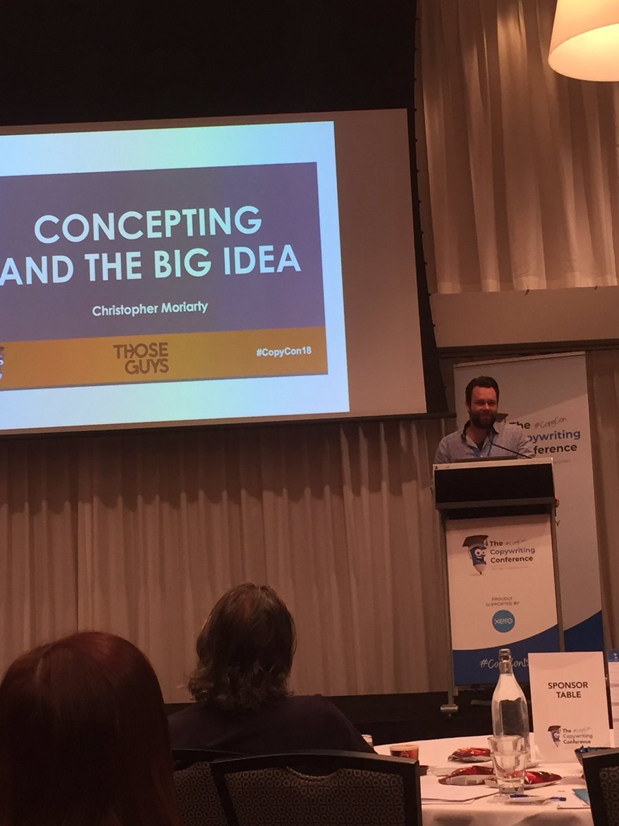 baker_con's tweet image. @darthshatner Concepting and the big idea #copycon18 #copycon