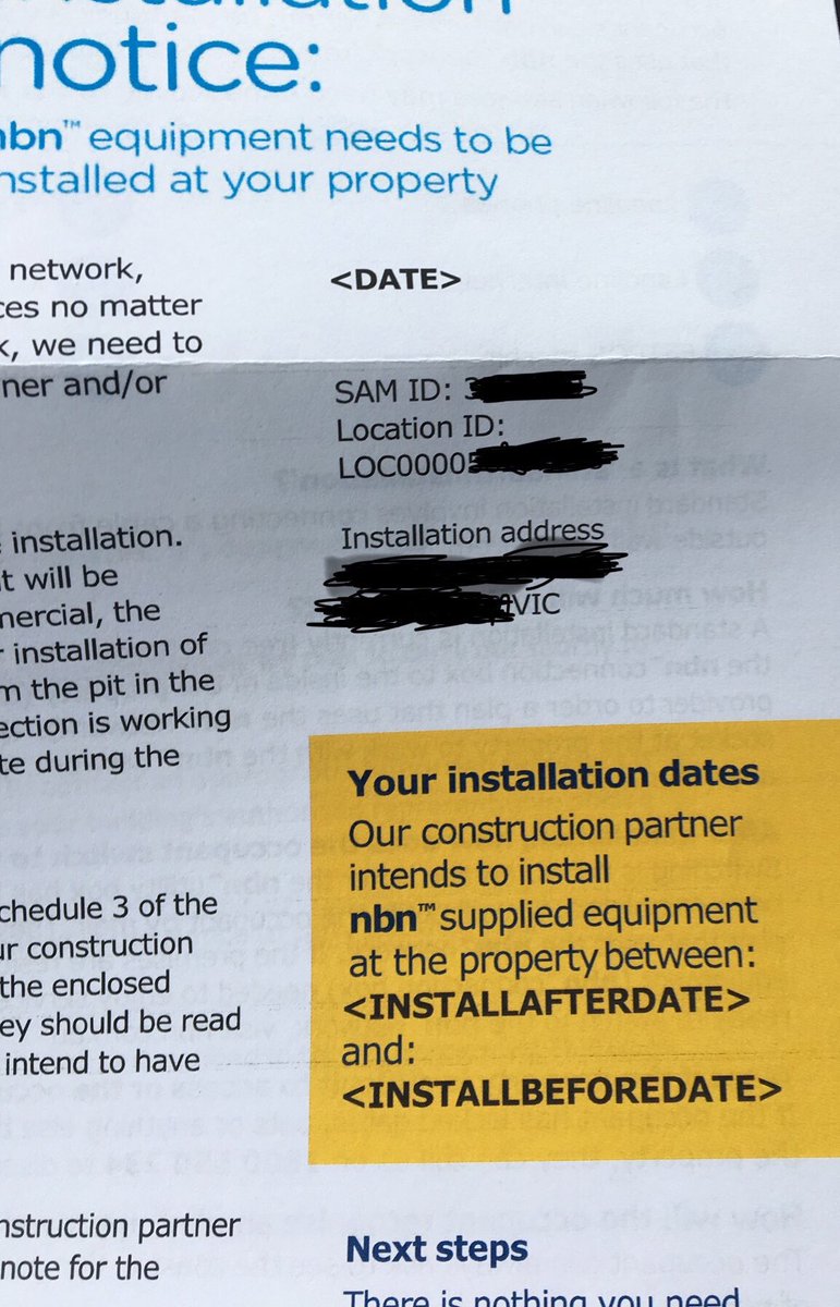 .<a href="/NBN_Australia/">nbn® Australia</a> well this is helpful... Thanks for telling me the installation dates- wait, what