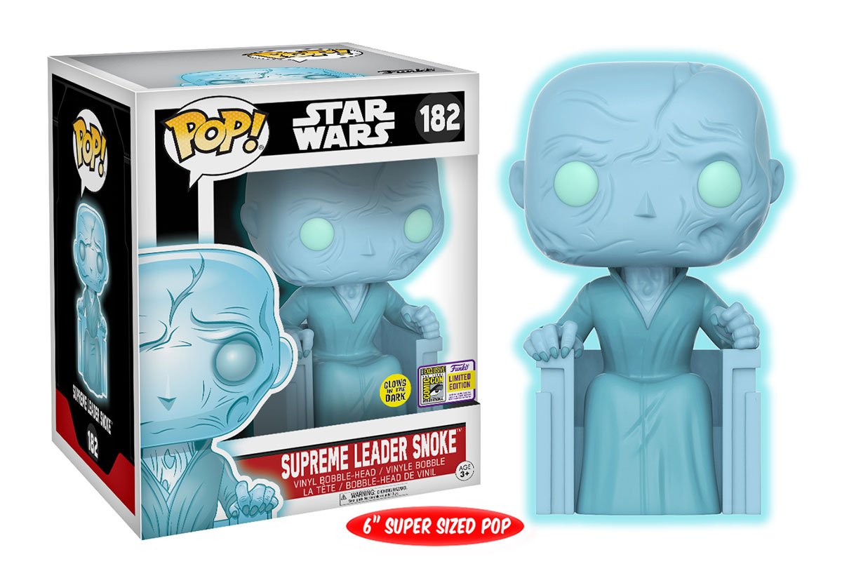 OriginalFunko's tweet image. RT &amp;amp; follow @OriginalFunko for the chance to win an #SDCC 2017 exclusive 6-inch glow-in-the-dark Supreme Leader Snoke Pop! #MayThe4thBeWithYou