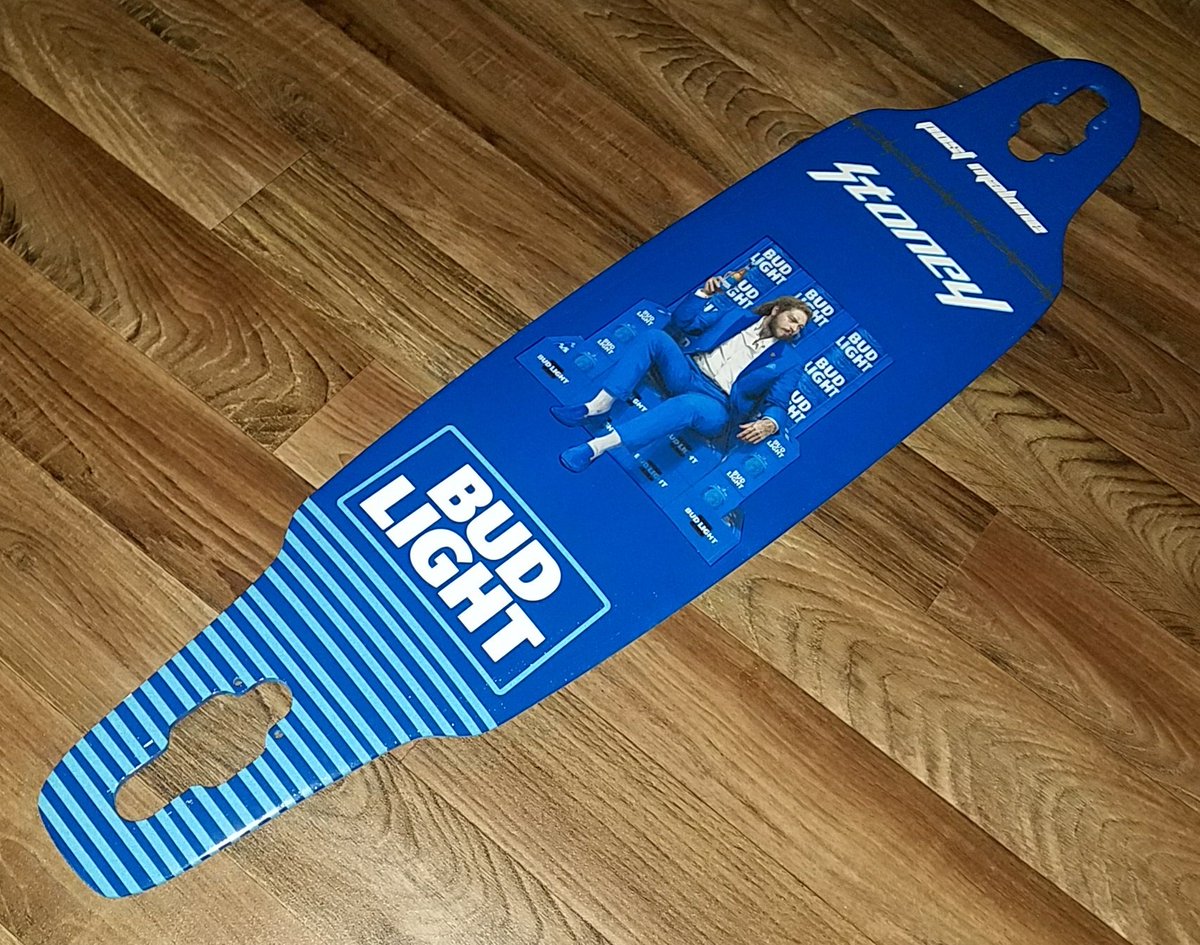 NorthWestDecks's tweet photo. Custom Post Malone Longboard 🤘 @PostMalone #PostMalone #Budlight #skatelife https://t.co/TmWq35huGi