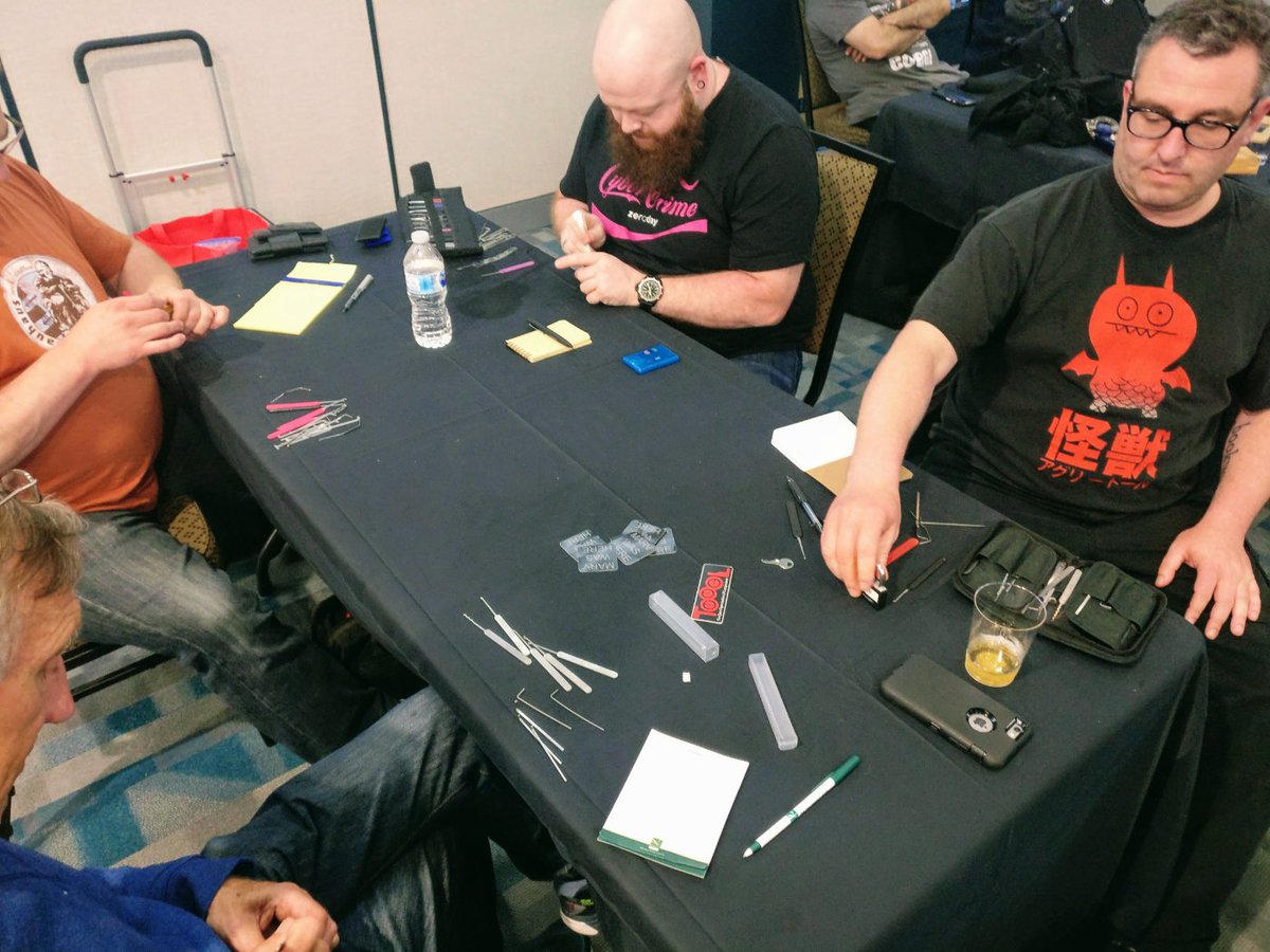 toool's tweet photo. The competition is heating up at #LockFest with picking tonight!  Who will be victorious? https://t.co/PeUZ3jEo5d