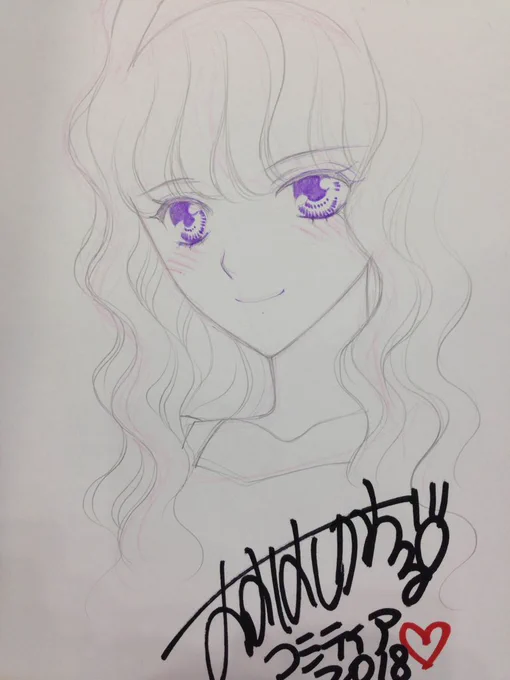 色紙描きました。【O53ab】コミティア参加宜しくお願いいたしますK2OFFICEと楠屋でお待ちしております。 #コミティア #COMITIA #コミティア124 