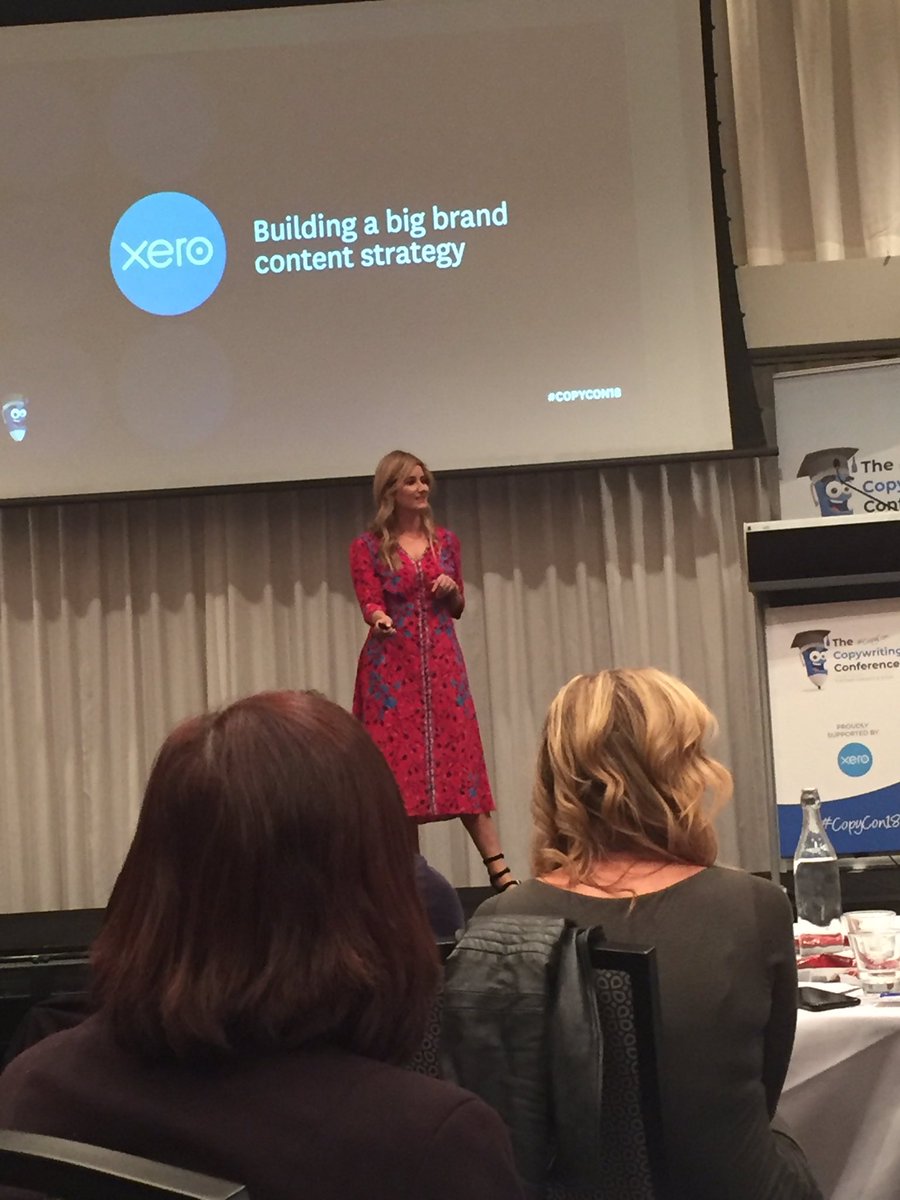 baker_con's tweet image. Building a big brand content strategy - with one of the conference sponsors @Xero #copycon18 #copycon