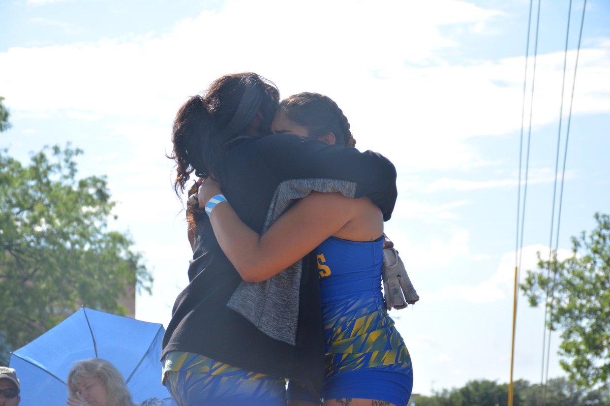 JavelinaTFXC's tweet image. Racheal Somoye, Lone Star Conference Champion! 🥇 Takes the gold in the hammer throw! Alyssa Canul joins her on the podium with a bronze! 🥉

#LSCtrack
#JavelinaStrong