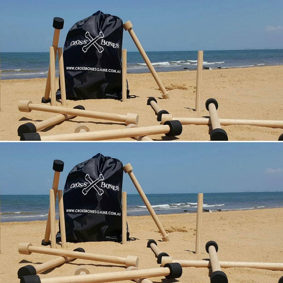 crossbonesgame's tweet photo. SHARE THE FUN - Order 2 #crossbonesgame sets - Save $10 - Aussie-invented all ages outdoor #game - https://t.co/Pg4NEik2zo #Brisbane #Sydney #Melbourne #Family https://t.co/sMrvZ53LuB