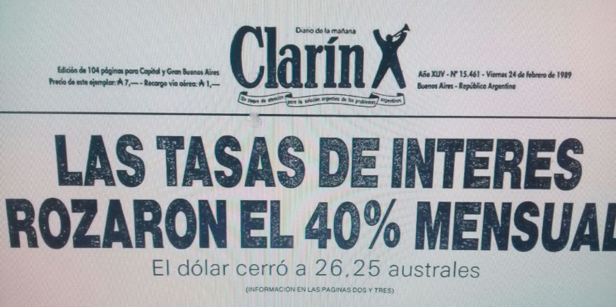 ArgentinaARG's tweet image. Febrero del '89