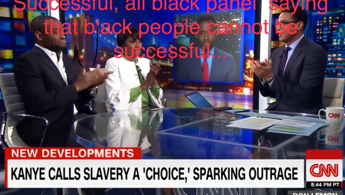 SamPari33226071's tweet photo. You’d think that due to the recent provocative statements by Kanye that CNN would do a little self-reflection. However... https://t.co/R6nZ8e1Og3