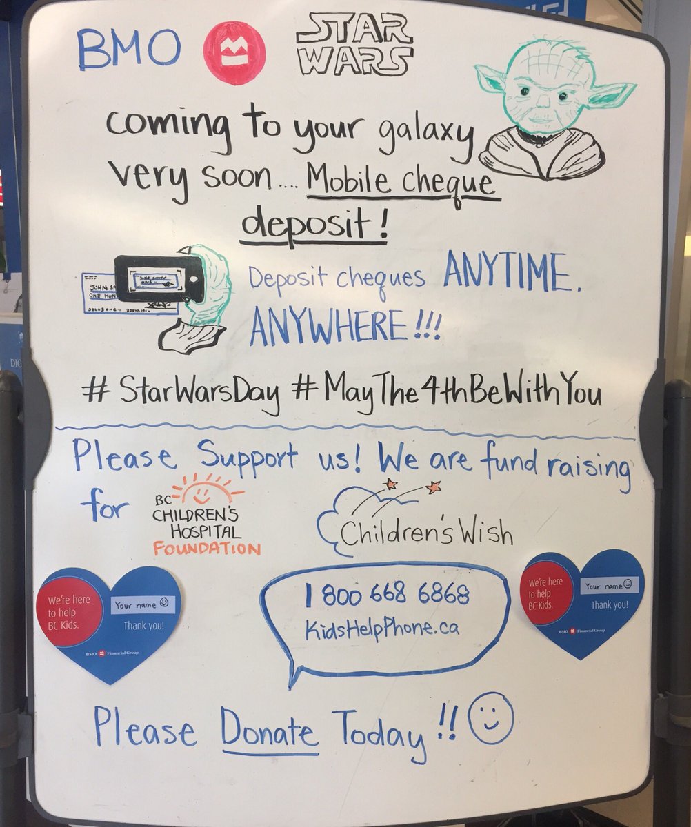 Mobile Cheque deposit !!! Coming to our galaxy soon !
#StarWarsDay2018 #maythe4thbewithyou