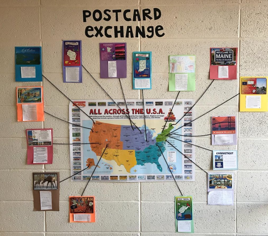 In T Colleen Signori's class, Ss never know when a new lesson might appear in the mailbox: