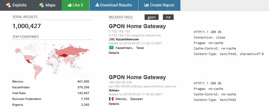 TechWizTime's tweet image. Vulnerabilities Affecting Over One Million Dasan GPON Routers Are Now Under Attack bit.ly/2wcTAXN

#router #Dasan #botnetattack