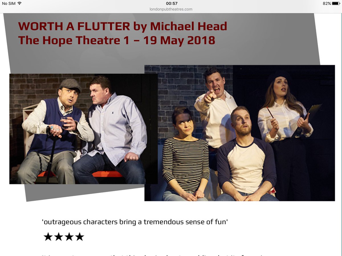 PaulyDanan's tweet photo. How chuffed I am to be part of such an incredible, successful play! 4stars!Not bad 4 not doing a play for the last 5 years.I'm quietly proud of myself for never giving up!Thank you @Worthaflutters1 @Jonathon_Carr +2my beautiful talented co-star @LPinderOfficial for sticking by me https://t.co/6P9P2Dpu6r
