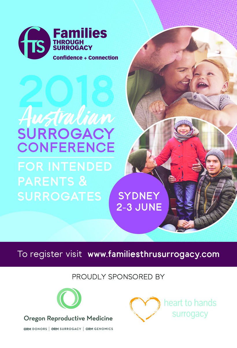 GF_Globally's tweet photo. Adrienne Black, Heart To Hands, Oregon USA will Discuss Surrogates Experiences at the upcoming Australian Surrogacy Conference June 2-3 in Sydney
To view the program visit https://t.co/iCxidqCBXg
#OregonReproductiveMedicine #FamiliesThruSurrogcy #SurrogacyConference https://t.co/IHYjvp0krL