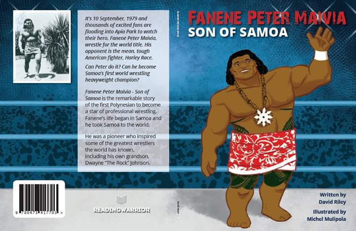 DavidRileyNZ's tweet photo. New book coming in a couple of months family! Celebrating one of the pioneers of Polynesian pro wrestling, the Rock's grandfather, Fanene Peter Maivia. In English and Samoan. #SamoanHeroes #Legacy https://t.co/44f599ZHvH