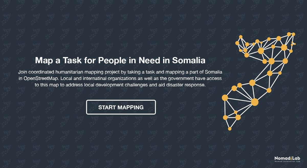 Nomadilab's tweet photo. Thanks to our team at Nomad Innovation Lab that have been working on yet another innovative solution to put rural Somalia on the map https://t.co/R568YLvMOD
We kicked off our campaign #MapSomalia with BeledweyneFloods. Please take task to map people in need. https://t.co/RWEywDhjGF