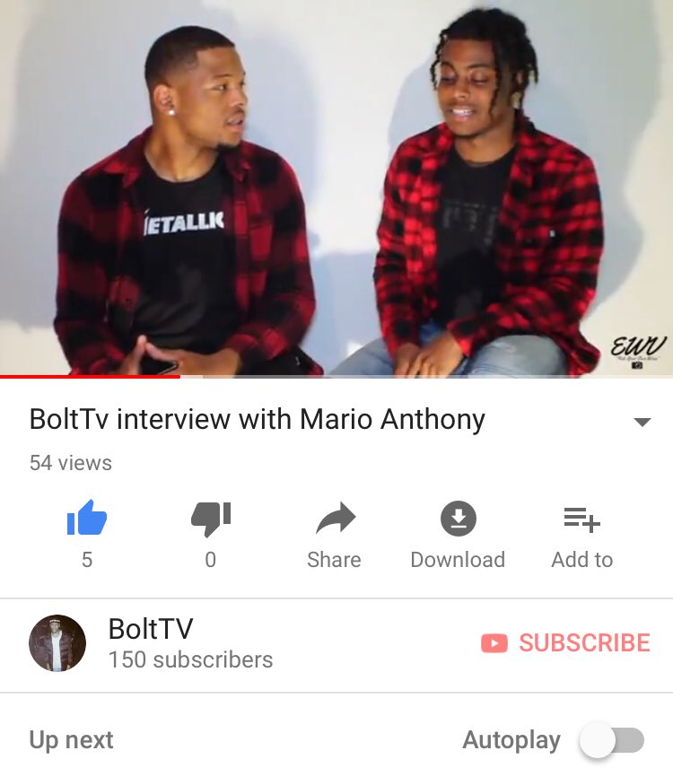 boltclothingco_'s tweet photo. Let’s get both videos too ( 100 VIEWS ) - TODAY‼️‼️
1. #RTWB⚡️ interview with @MarioAnthony__ ( https://t.co/XzPua9cGJK )
2. Southeastern’s #SwampBowl18 Vlog produced by #BoltTV⚡️ ( https://t.co/Qiz9qY59re ) https://t.co/T34avUiMWz