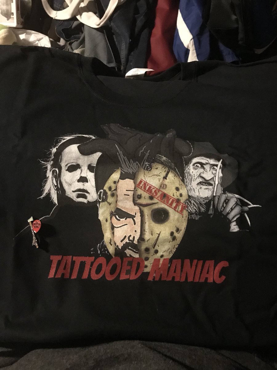 HEEL_Reckless's tweet photo. Traveled home to NY today from the job in NC and found this waiting for me! It’s a good day! @TheHorrorKingVM #inksanity #horror https://t.co/l2BOqFsM0c