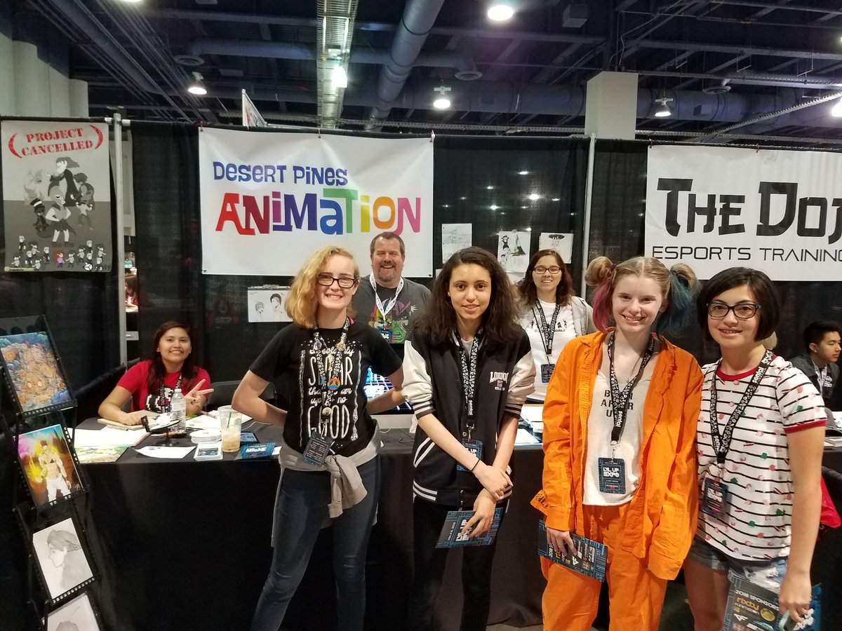 CCSDMagnet's tweet photo. Retweeted Isaac Stein (@isaac_stein):
@TheJaguarsOfDP @dpmagnet @dpanimeclub Showing off our animation talents at the @LVLup Expo! #AnimationRules #JagExcellence #JagPride #JagNation https://t.co/US9FJIc9lB