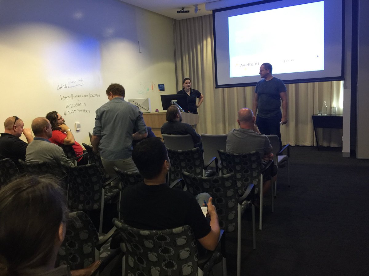 JamesMilne's tweet photo. @HayleeFox and @sezai Kicking off #O365Sat in Perth! https://t.co/Kz1lnlR28i