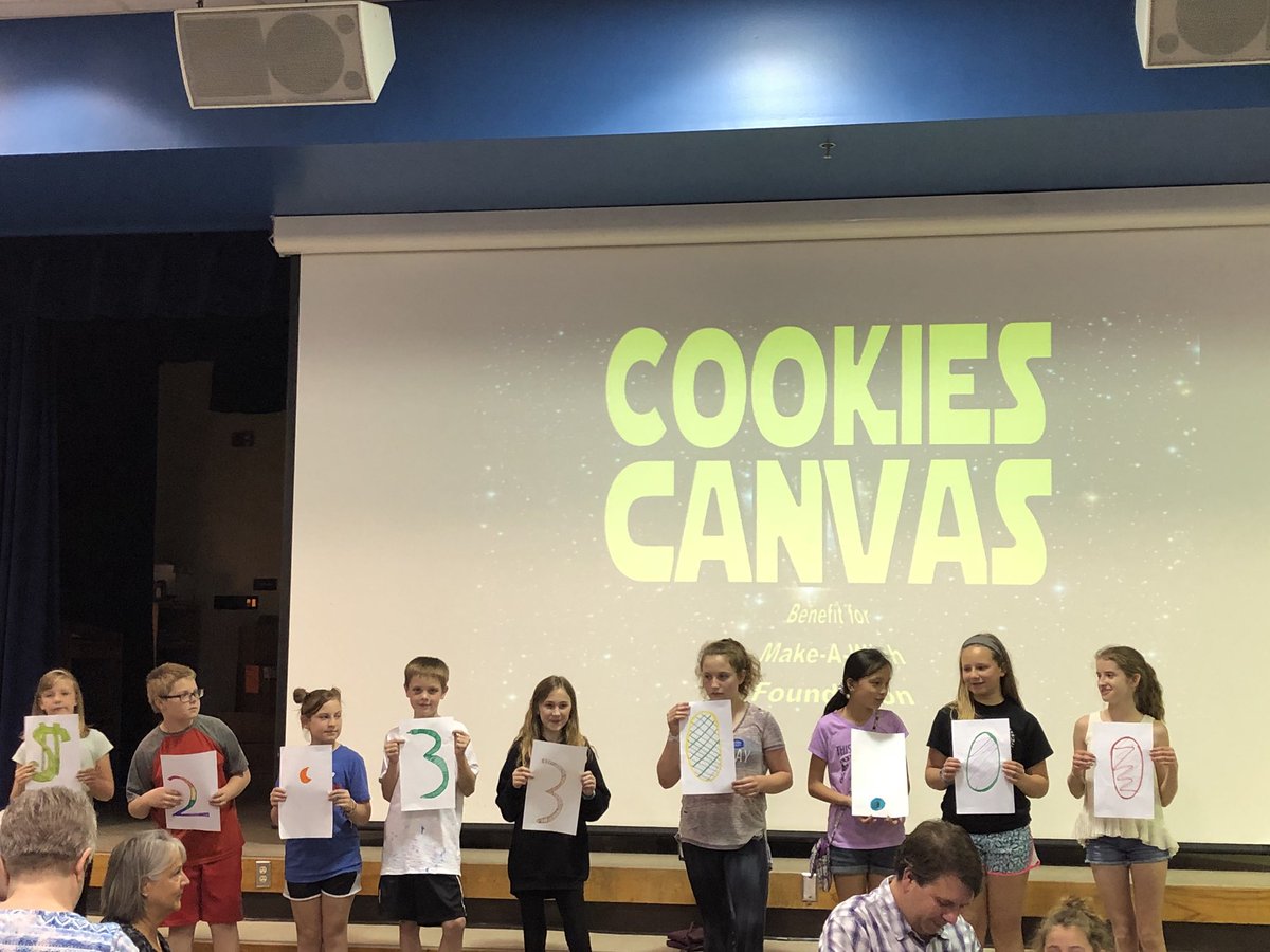 MohawkTrailsEl's tweet photo. Our students raised over $2,300 for the Make A Wish foundation. So proud of the Student Council for making Cookies and Canvas possible! @MrB_mte_art @kelly_kmeyer Thank you for a special night! https://t.co/7nieVQneTq