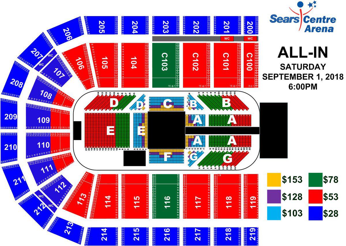 Sears Center Arena Seating Chart