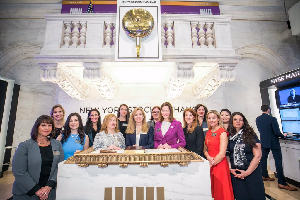 AlexZPaladino's tweet photo. Was exciting to ring the bell @NYSE this morning with my fellow @wbcny board members &amp; committee leads - thank you @NYSE for your support https://t.co/NzvFVBrLam #wbcny https://t.co/pK83nJrQok