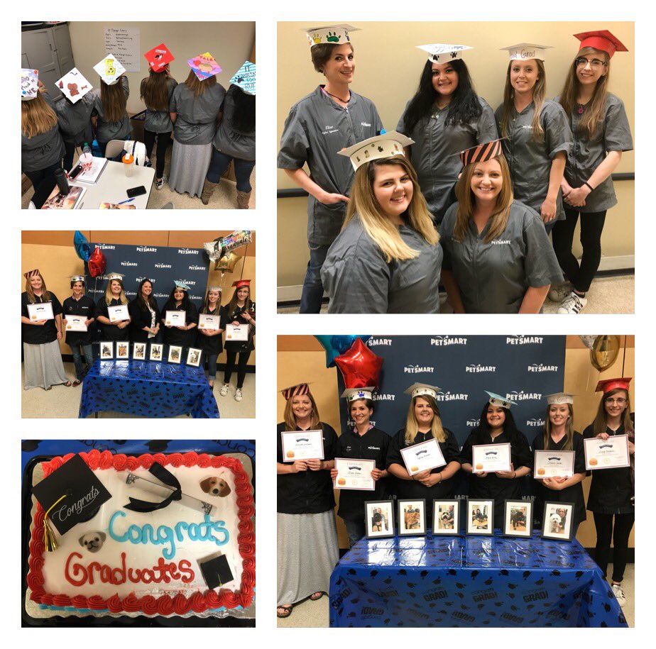 BattagliaJaime's tweet photo. Graduation in Charlotte today! These ladies worked hard &amp; I’m so proud! We had the pleasure of having @TrueBlueHeidi empower us w/ nutrition knowledge. Thanks for being a great partner! #800hrs #DATlife @KurtD_Salons @Ssmiley231 @JoannaZucker @PetSmart_DaveK https://t.co/yh4YWQ2cXJ