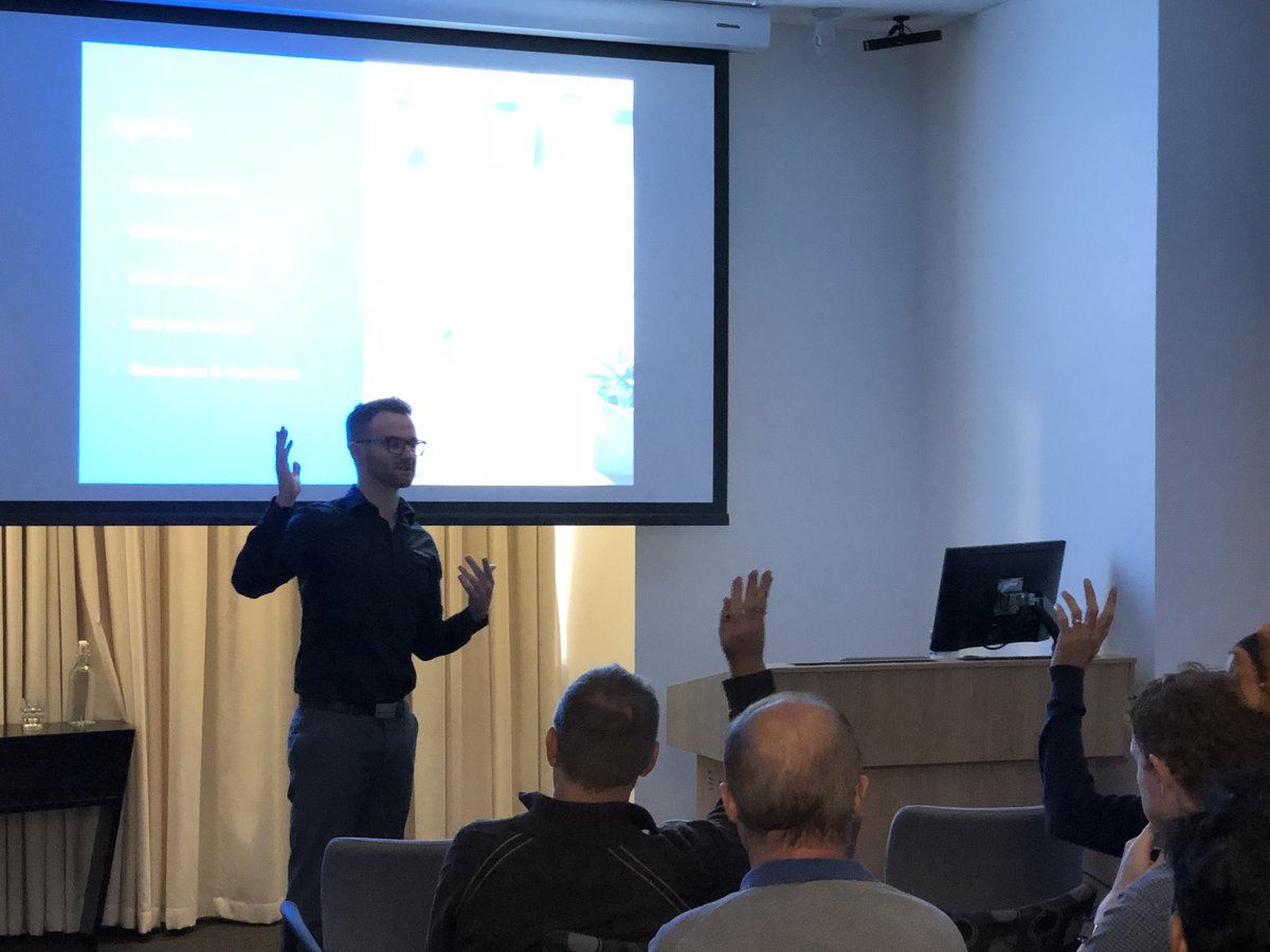 hadwinfung's tweet photo. @djc_123 sharing his experience &amp; stories from field @AvePoint_Inc #perthspug #o365sat18 #o365satper18 https://t.co/I9wFy2msej