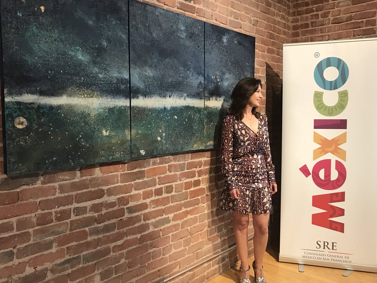 ConsulmexSFO's tweet photo. #Mexamfest day 4: Krytzia Dabdoud exhibition at @ConsulmexSFO
@mexico @gemijose @Aeromexico @AMEXCID @SRE_mx @Canal22 https://t.co/qVCH9Wx1RX