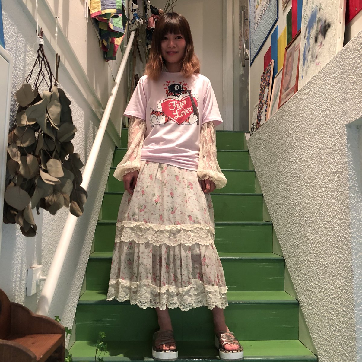 Repockmakerecommend Style Sample 70s シフォン レース 小花柄ワンピース 80s Detroit Tigers Tee 90s 00s Skechers スケルトン 厚底サンダル Repock リポック Used 古着 古着屋 アメリカ古着 ヨーロッパ古着 レディース古着 メンズ古着