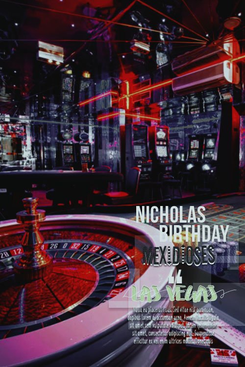 040518|| Para el cumpleaños de Nicho nos trasladamos a nada más y nada menos que las Vegas. ¿Qué desorden armaran los Méxidioses? 
¡Feliz cumpleaños N! Espero que disfrute la noche de hoy. Sabes de sobra que te queremos con todo el corazón. #NickSurpriseBday #HappyBdayNick