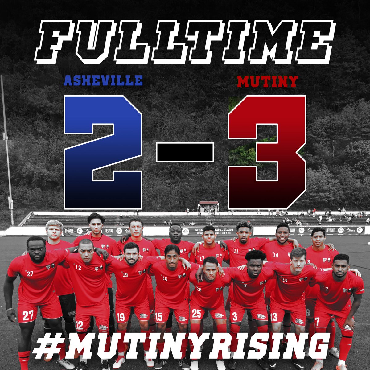 MBMutiny's tweet photo. MUTINY WIN! We had a great experience playing @AshevilleCitySC tonight. Almost 2,000 people in attendance created an amazing atmosphere for the first game of the year. #MBMutiny #MutinyRising #Path2Pro https://t.co/5HxarbkY1I
