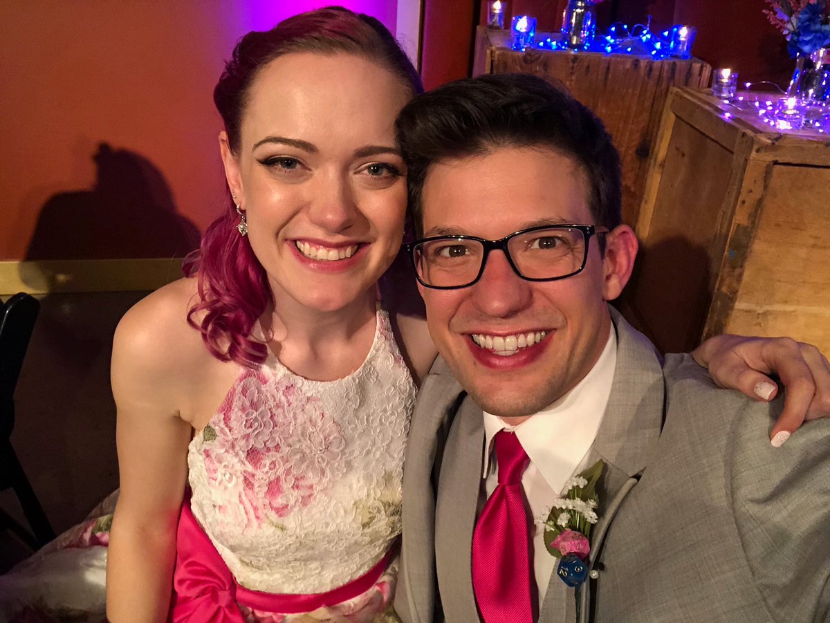 Plus2Joe's tweet image. Wedding selfie! #maythe4thwedding