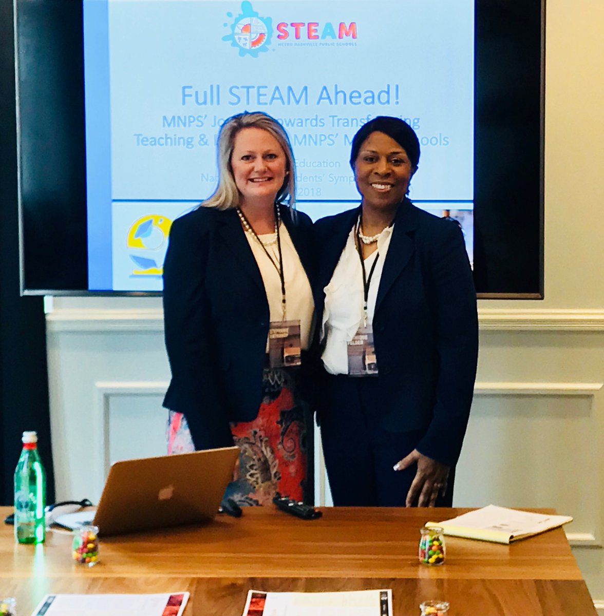 HathawayToday's tweet image. Had the pleasure of co-presenting today with Dr. Monique Felder to tell the MNPS STEAM story. @MoniqueFelder #transforminged #DESTEM #MNPS_STEAM