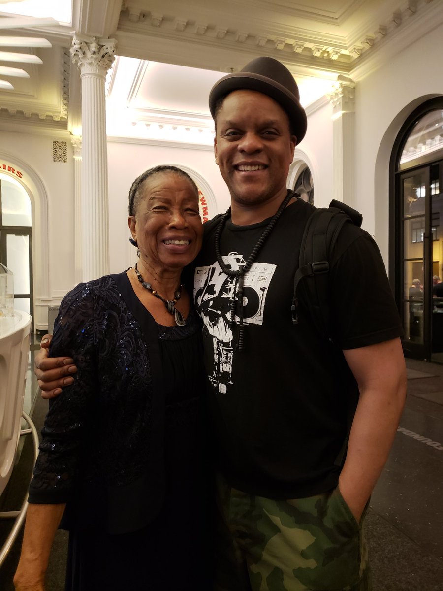 DrKellieJones's tweet photo. #CeliaRamseyWynn celebrating 90 years young with thespian #kevinmambo #mlimastale Thx @Lynnbrooklyn @PublicTheaterNY @DrGuyMusiQology https://t.co/zcFNvAaUxU