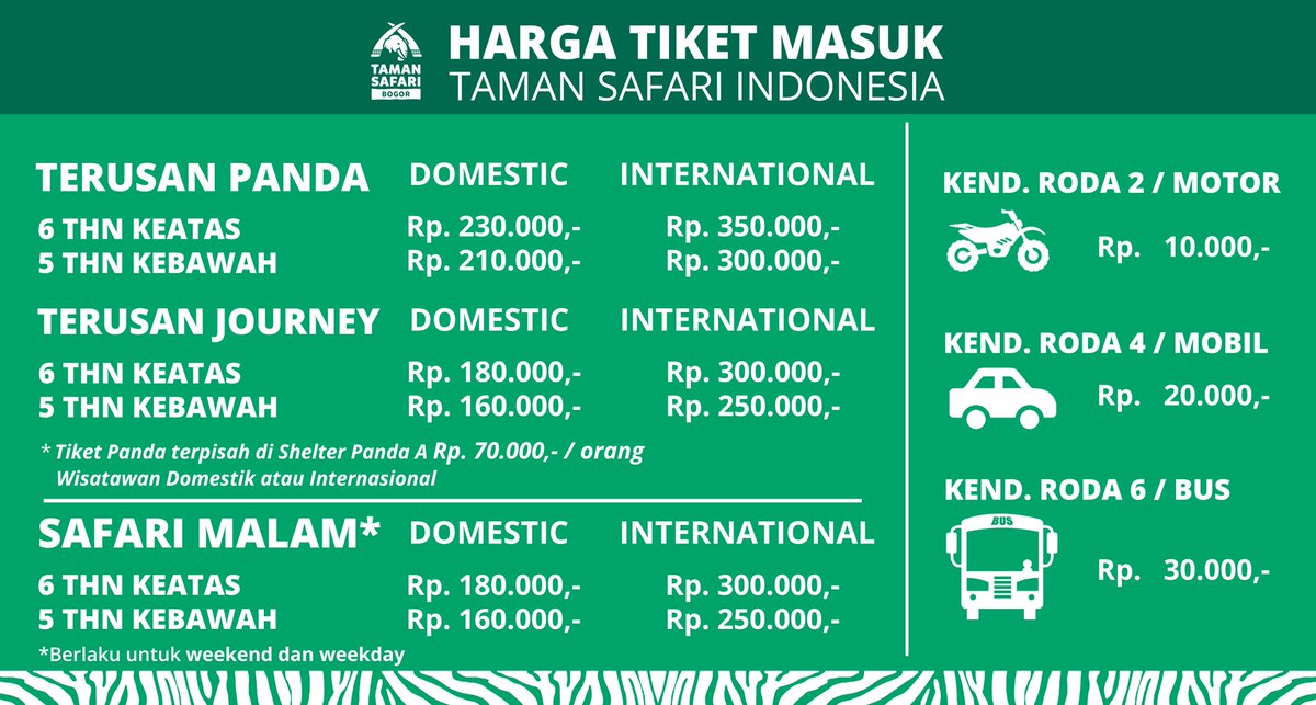 Taman Safari On Twitter Hi Mohon Maaf Utk Saat Ini