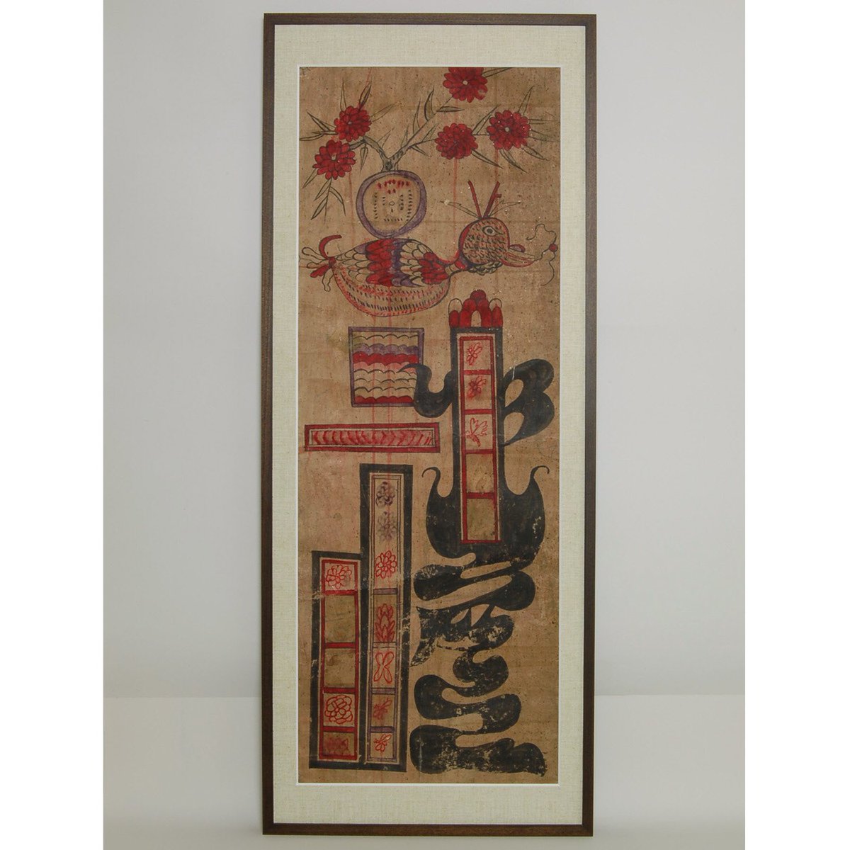 李朝後期の民画・文字絵です。「禮・れい」の字がモチーフとなってい