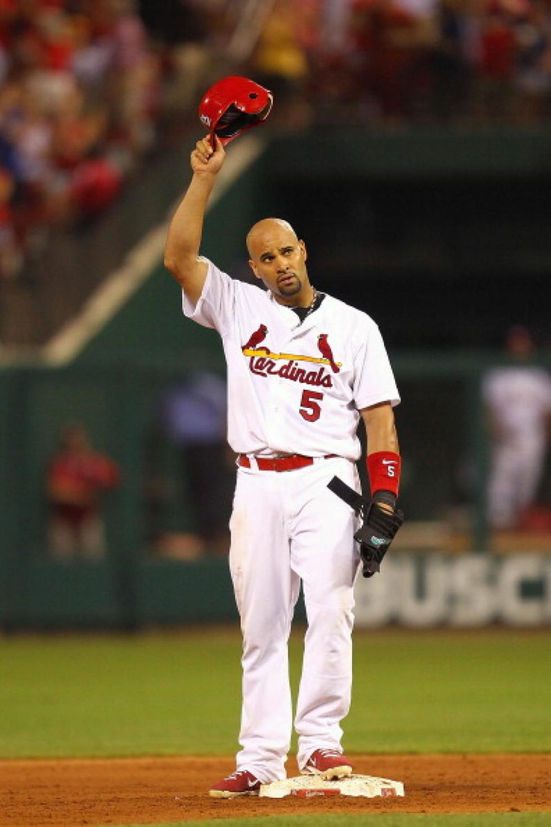 CardsNation13's tweet photo. Congrats to one of the greatest Cardinals of all time, Albert Pujols on 3000 hits!! https://t.co/FTo1zmZaEg