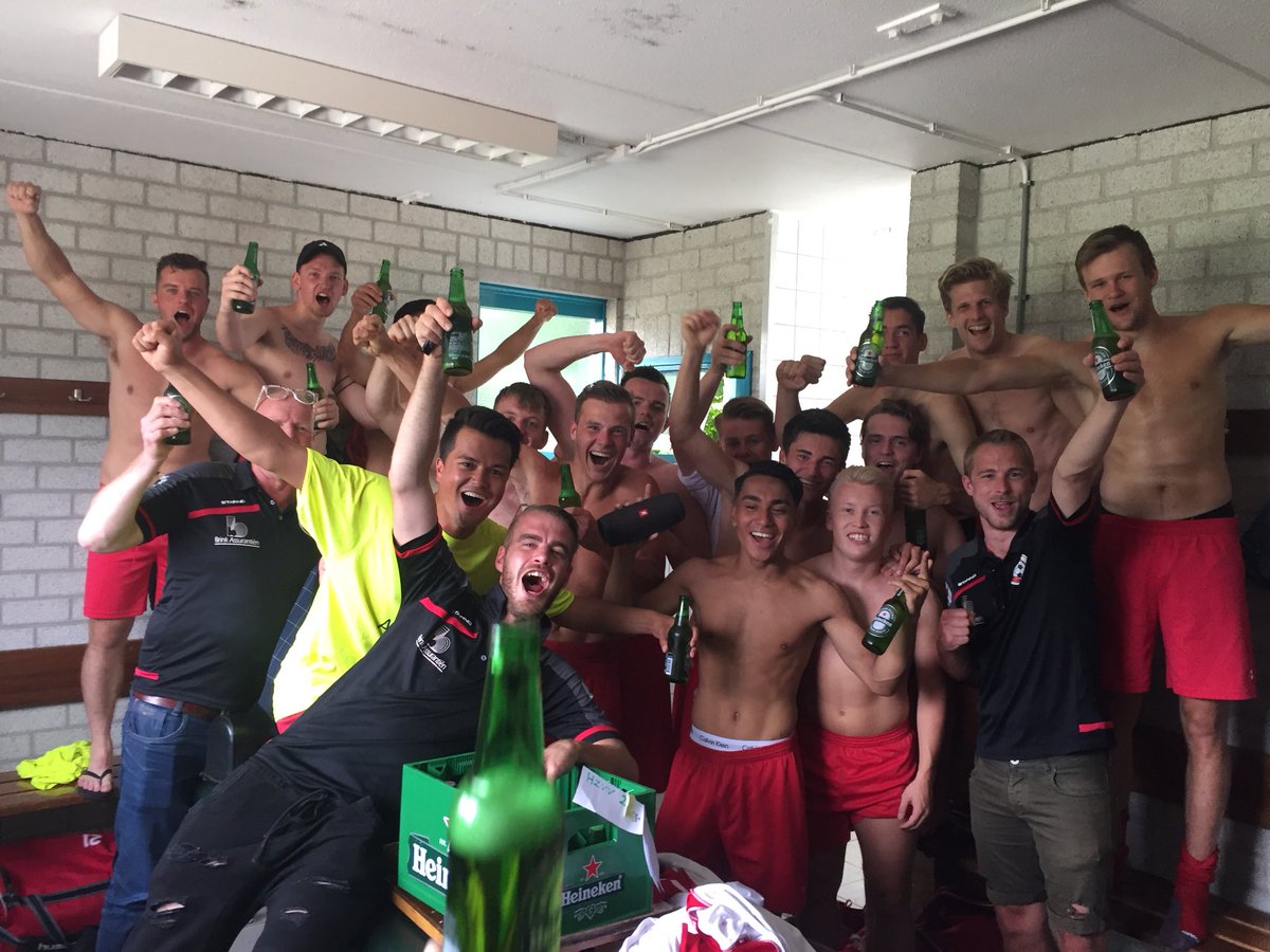 Hoppa! Belangrijke 1-3 overwinning op Olympia’28 2 in titelrace. Treffers van Milan Ronkes, Ingmar Ramaker en Mats Hoogeveen. Volgende week de kraker tegen Noordscheschut 2! 🔴⚪️👊