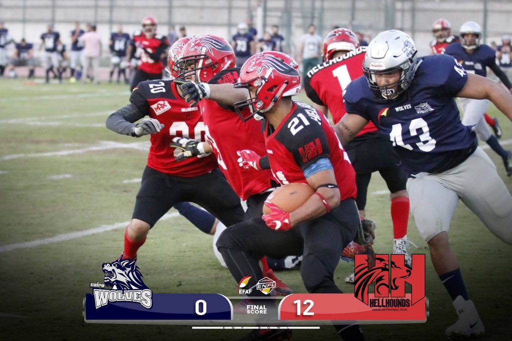 cairohellhounds's tweet photo. We are the CHAMPIONS! 
HoundsPride #ChangeTheGame #REDNATION #ENFL #EFAF https://t.co/QJr3AhwHiV