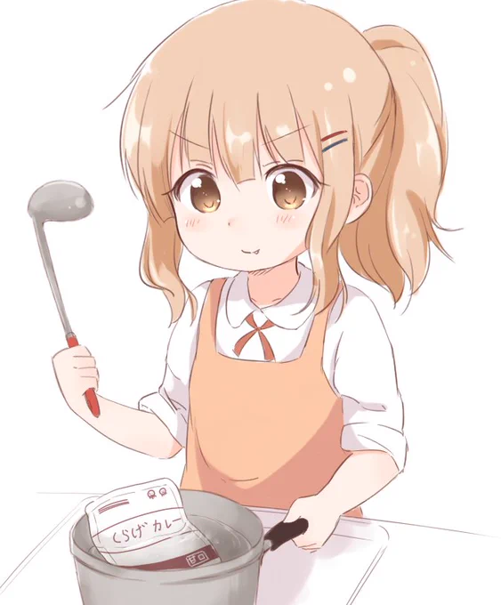 >ポニテでエプロンきておたま持ってカレー作ってる櫻子 https://t.co/UKSc3AZ038 #odaibako 