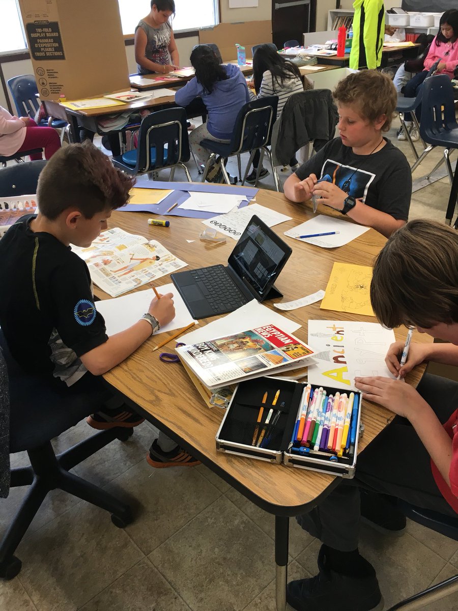 MrsKBoughner's tweet photo. Starting to put together our Early Society Museum exhibits. Grade 4s have been rocking this project! https://t.co/2ZCAt6JdEn