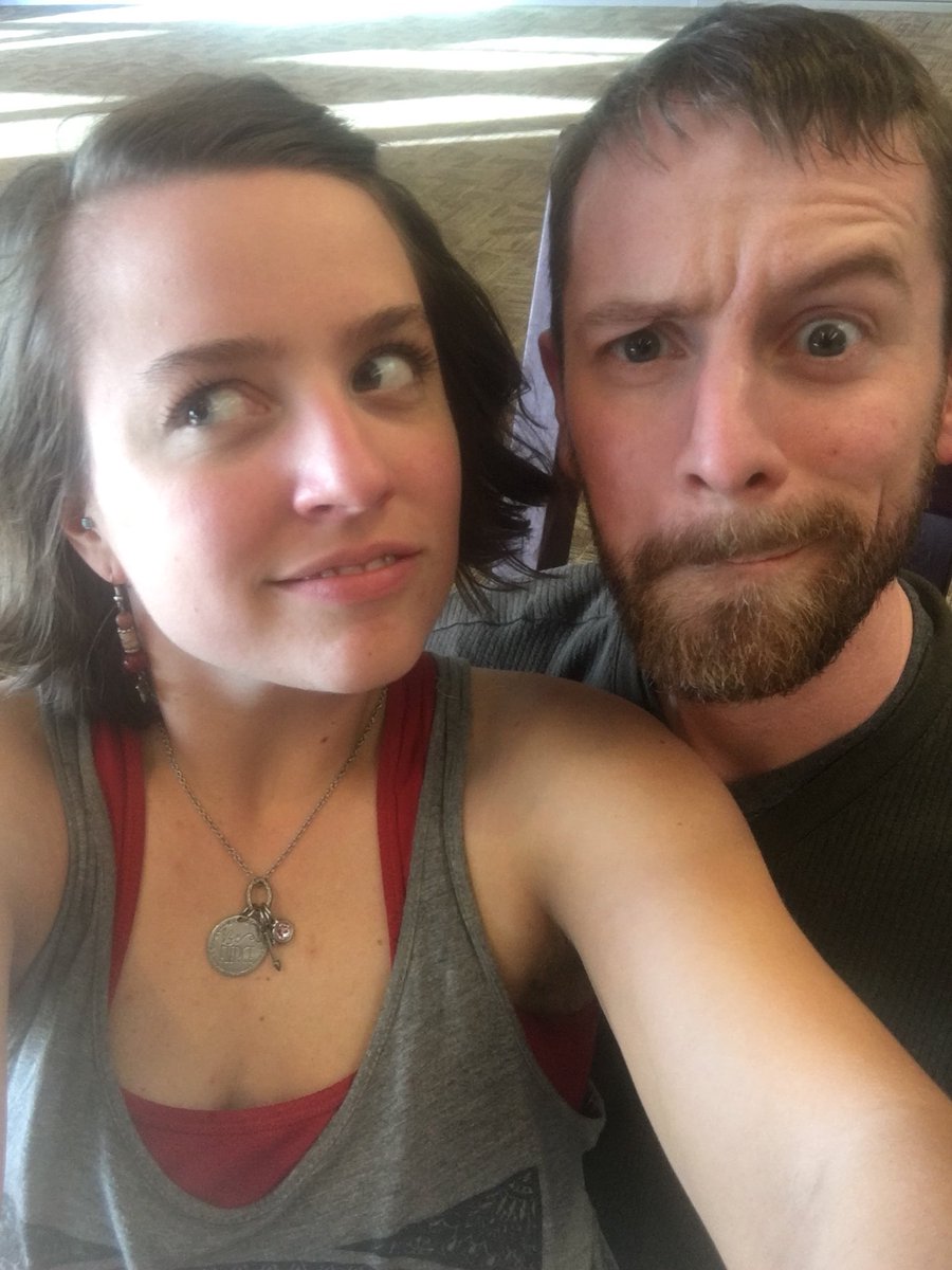 beeskneesdude's tweet photo. Who got through security in a breeze? These guys! #twohoursearly #airport #seattle #goofs https://t.co/OhlwqWUTpg