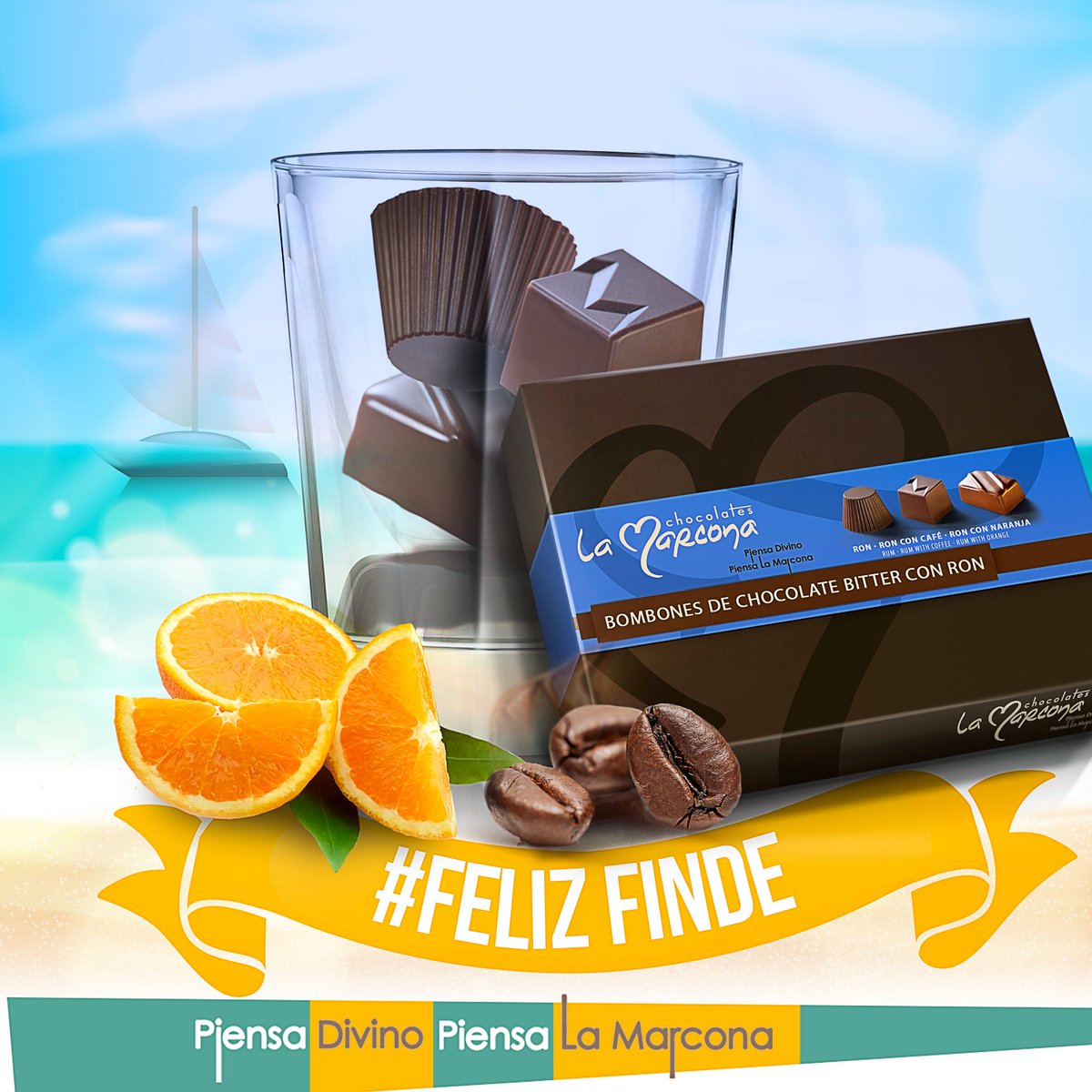 lamarcona's tweet photo. ¡Sabores paradisíacos! Ron, Naranja y Café, tres fantásticas combinaciones con el mejor ron y cacao venezolano. Un magnifico detalle para Disfrutar de un feliz #FinDeSemana https://t.co/r0w5wCMPtj