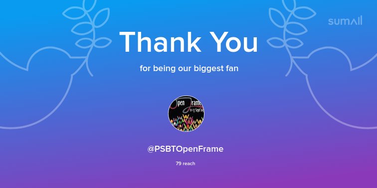 aamster2's tweet photo. Our biggest fans this week: @PSBTOpenFrame. Thank you! via https://t.co/llJGDYcRKg https://t.co/RA5TdeP8X3
