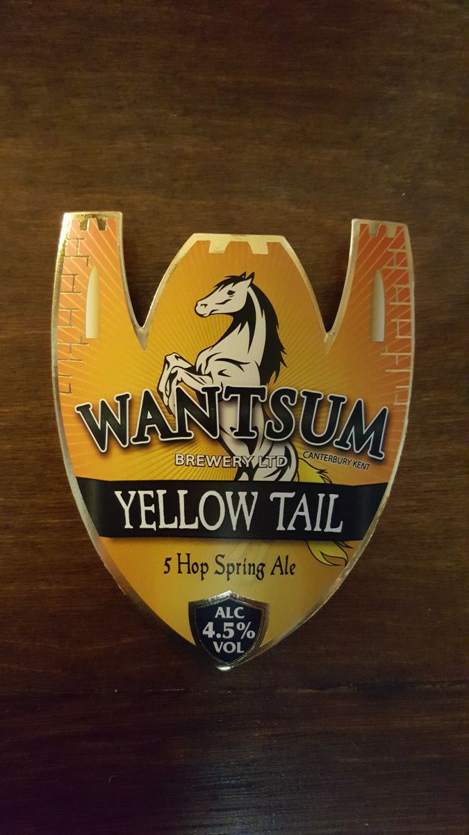 unexpectedales's tweet photo. New beer on
Wantsum Brewery - Yellow Tail - 5 Hop Spring Ale 4.5%
#wantsumbrewery #riverwantsum #stnicholasstwade #birchington #springale #hoppyale #caskale #realale #goodbeer #Margate #broadstairs #ramsgate #Kent #micropub https://t.co/y1ykHUaWml